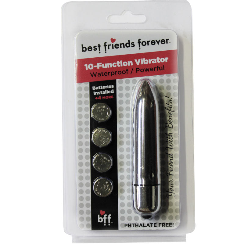 BFF Waterproof Friends w/Benefits Bullet Silver 8cm