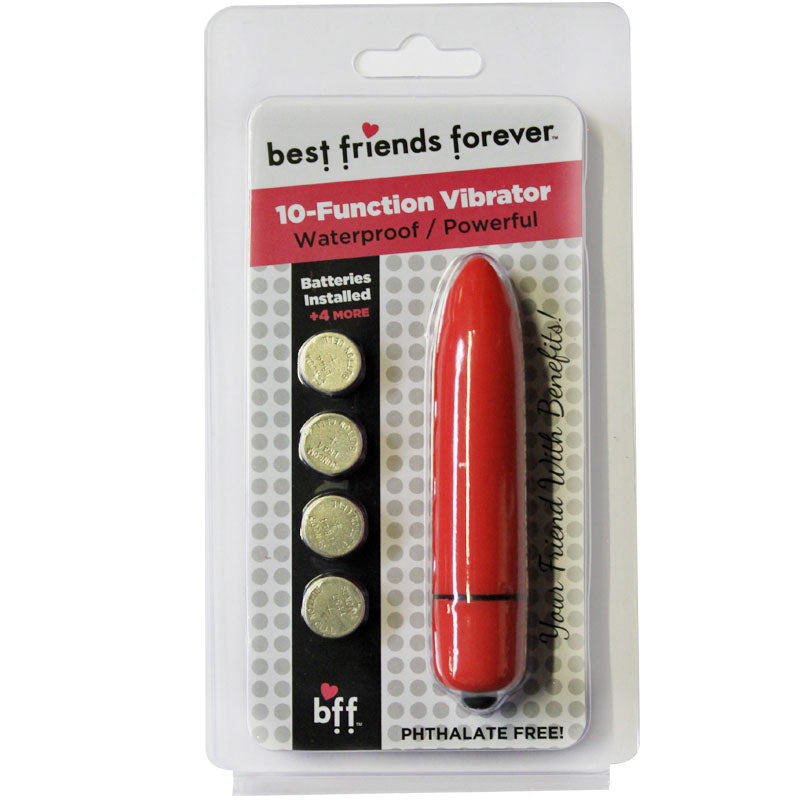 BFF Waterproof Friends w/Benefits Bullet Red 8cm