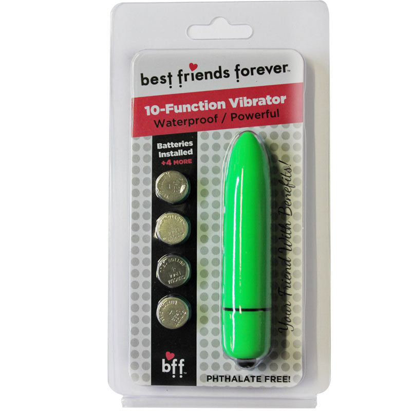 BFF Waterproof Friends w/Benefits Bullet Green 8cm