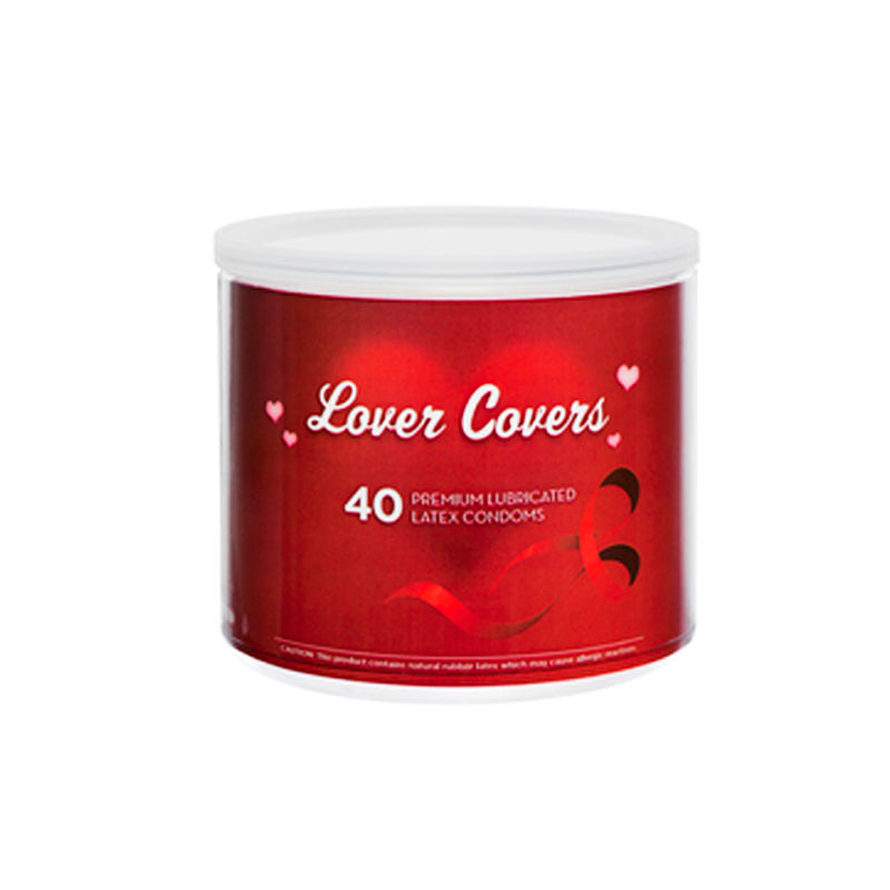 Lover Covers Premium Condoms, Mix Of Trojan, Lifestyles, Durex & More (40/Bowl)