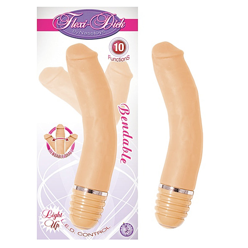 Flexi Dick By Nasstoys 6in. Multispeed Waterproof Bendable Vibe (White)