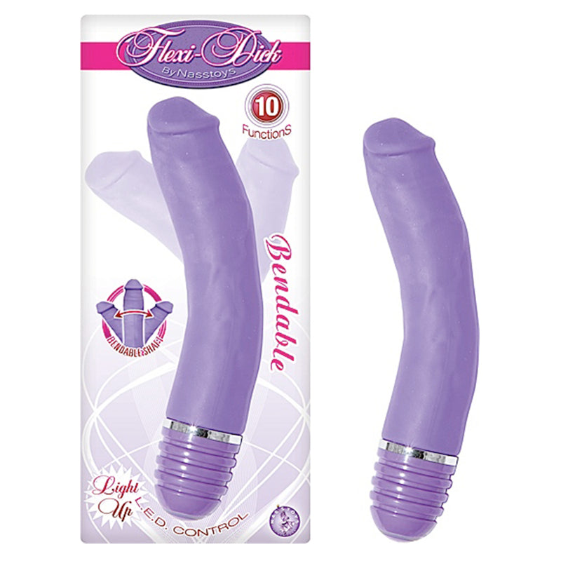 Flexi Dick By Nasstoys 6in. Multispeed Waterproof Bendable Vibe (Purple)