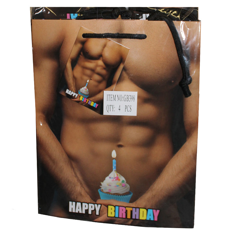 Guy With Cupcake Gift Bag