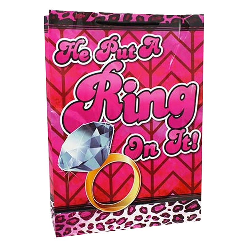 He Put A Ring On It Large Gift Bag