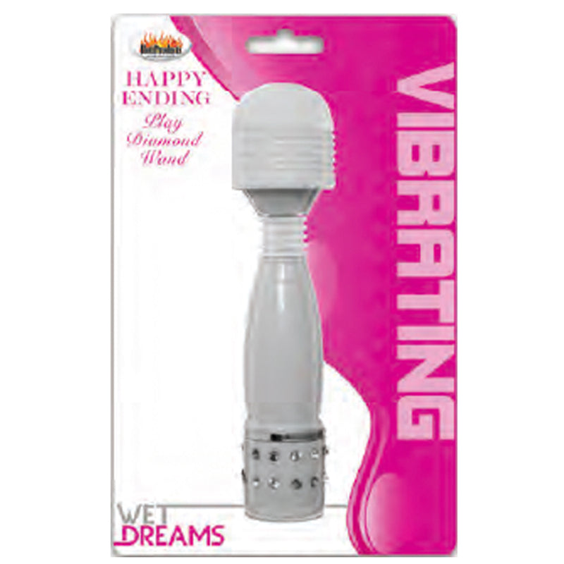 Wet Dreams Happy Ending Diamond Wand-White