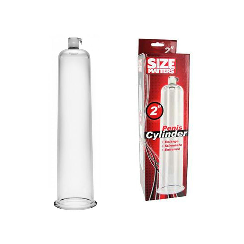 Size Matters Penis Pumping Cylinder (Clear) 2in. X 9in.