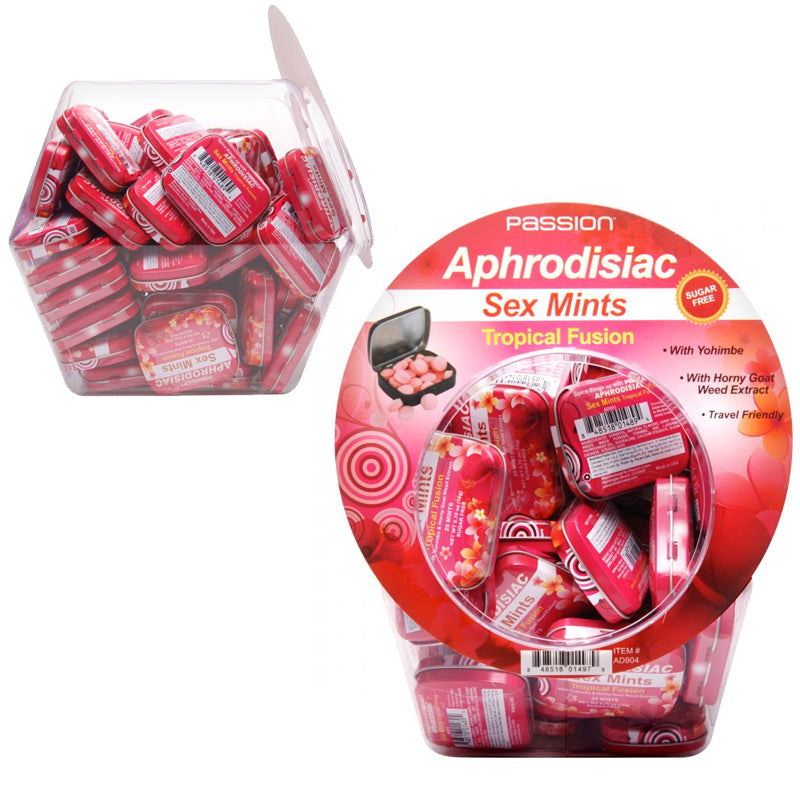 Passion Tropical Fusion Aphrodisiac Sex Mints Retail Fishbowl (60/DP)