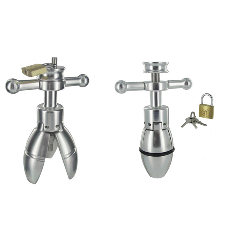 Masters Locking Anal Plug (Steel)
