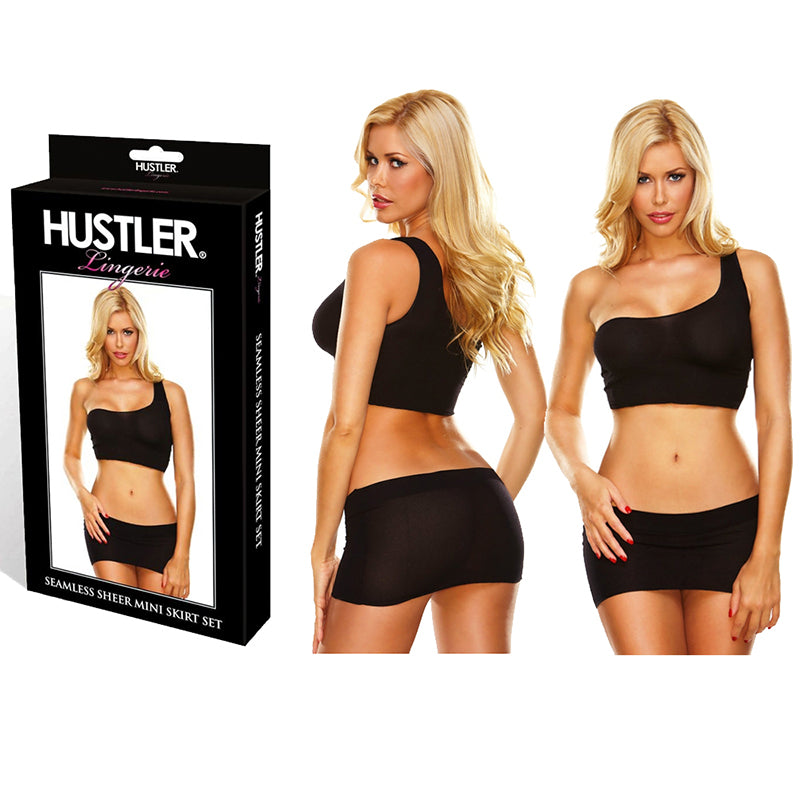 Seamless Sheer Mni Skirt Set