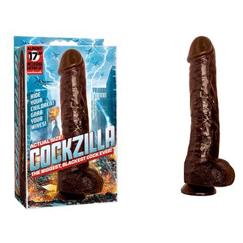 Cockzilla 16.5in. Realistic Cock (Black)