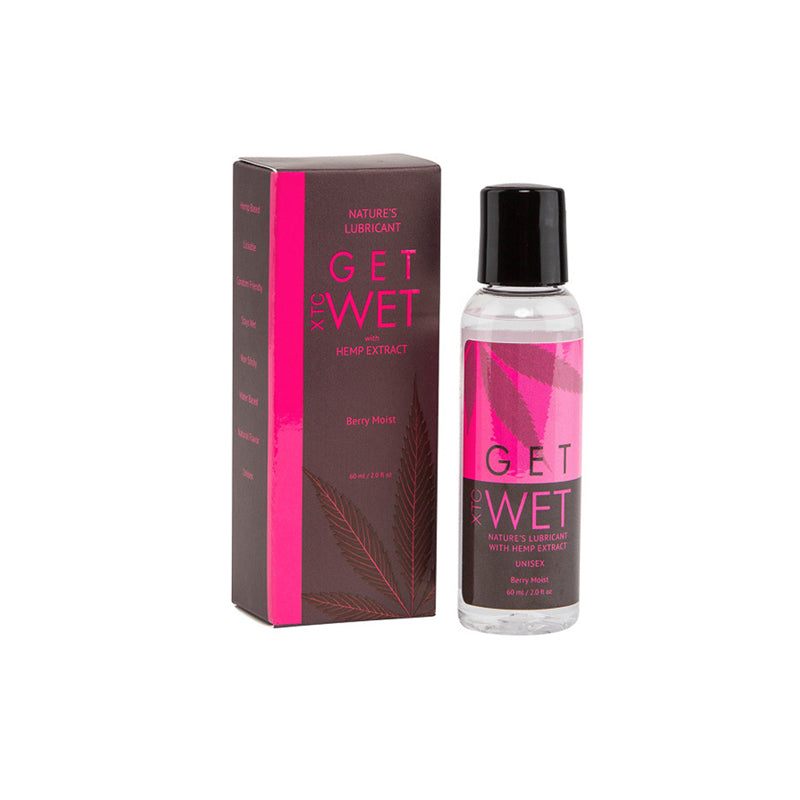 Get Wet Water Based Hemp Infused Lube 2oz Berry Moist