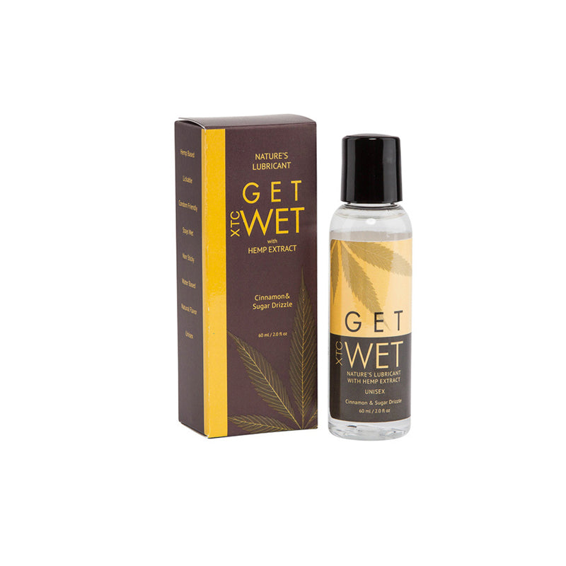 Get Wet Water Based Hemp Infused Lube 2oz Cinnamon Drizzle