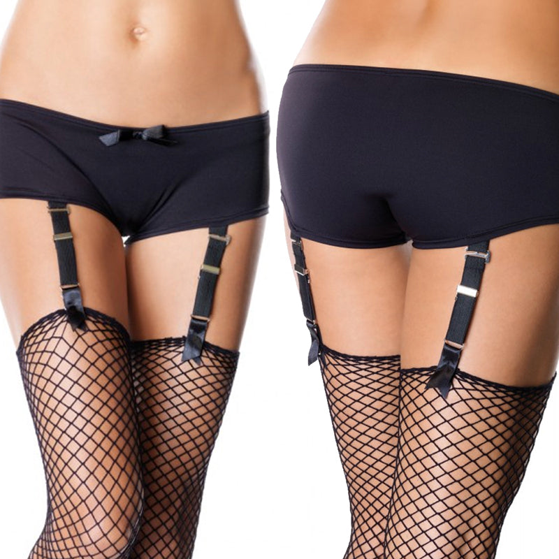 Garter Boyshort Sml/Med Black
