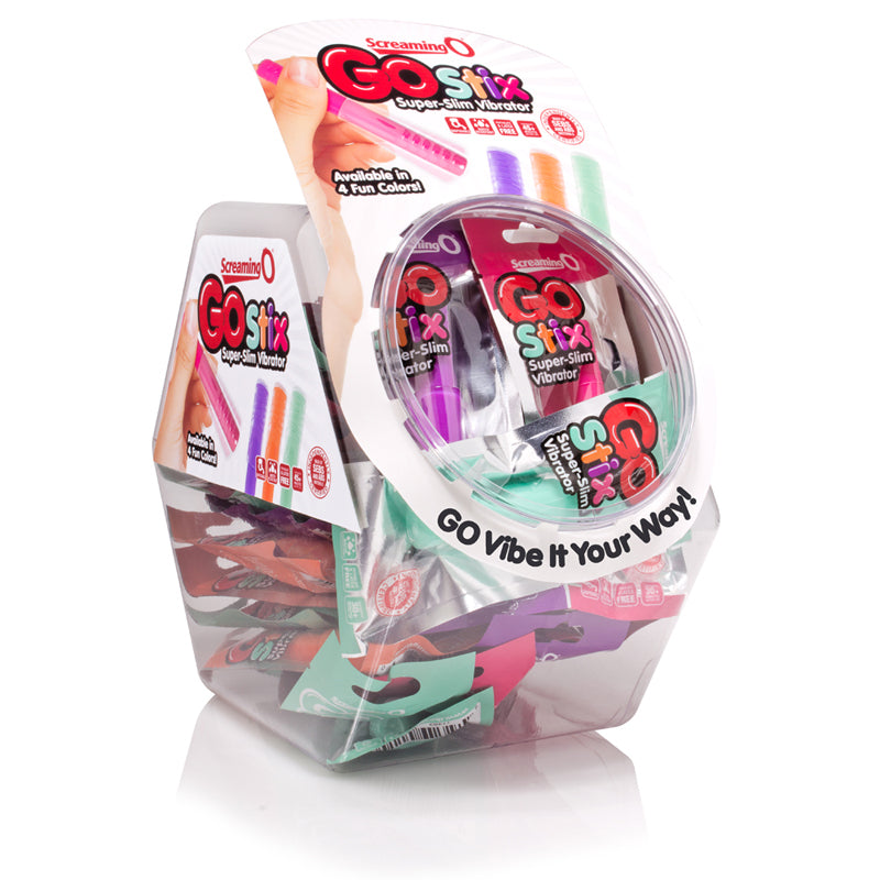 Screaming O GO Stix Super-Slim Vibe in candy bowl assorted (32)