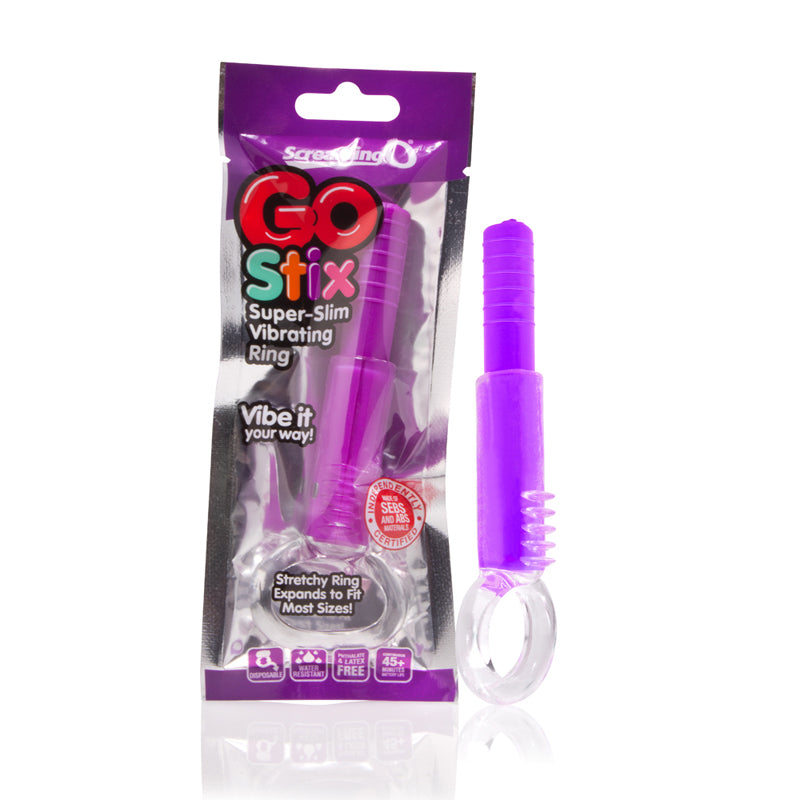 Screaming O GO Stix Super-Slim Vibrating Ring - Grape (Purple)