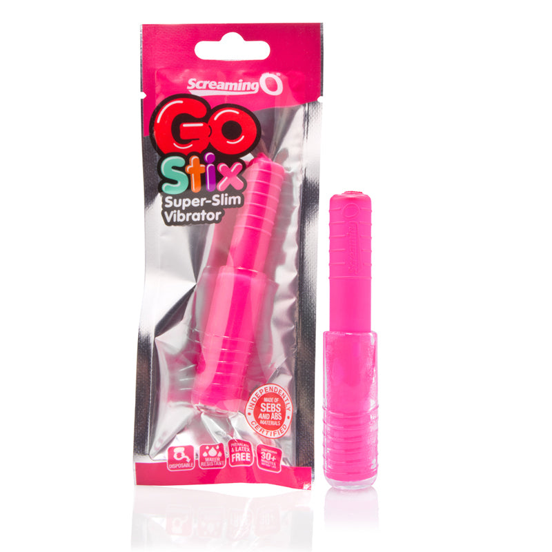 Screaming O GO Stix Super-Slim Vibe - Strawberry (Pink)