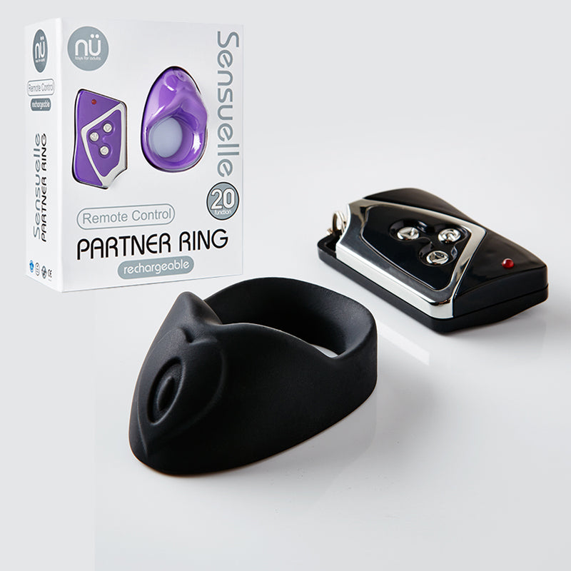Nu Sensuelle Remote Control Partner Ring Black