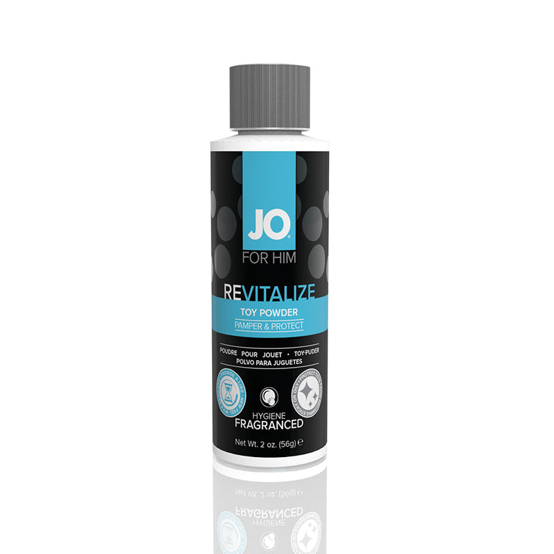 JO Revitalize Toy Powder For Men (Fragranced) Net Wt 2oz / 56g