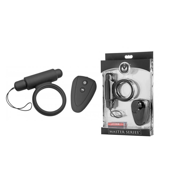 Masters 10 Mode Remote Control Cock Ring (Black)