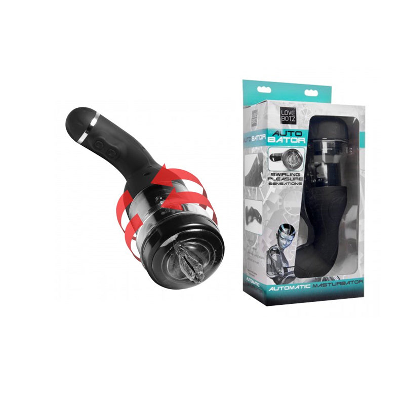 Lovebotz Ultra Bator Swirling & Thrusting Masturbator (Black)