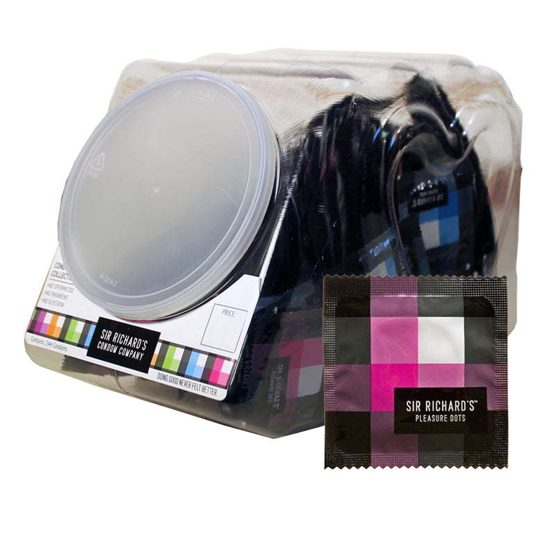 Sir Richards Pleasure Dots Condom Bowl (144)
