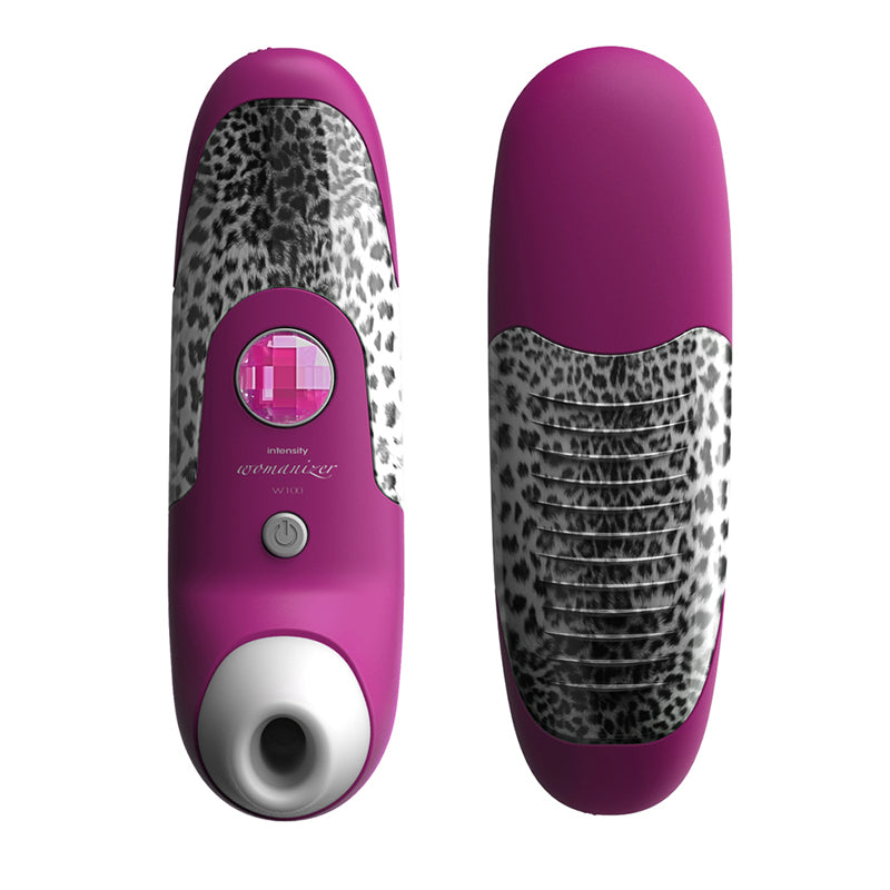 Womanizer Classic W100 Purple W/ Snow Leopard Print