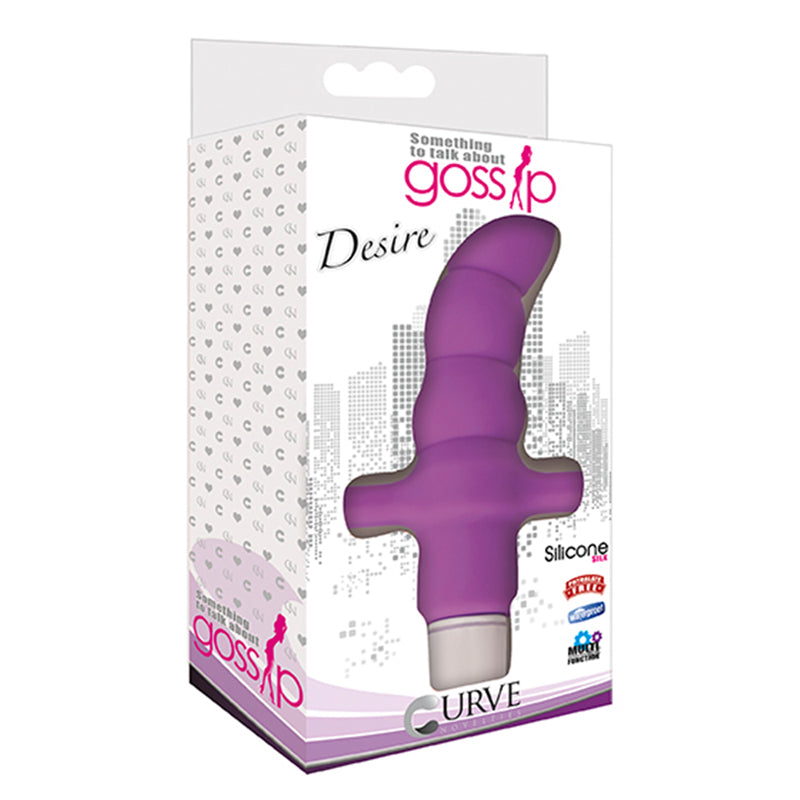 Curve Toys Gossip Desire Waterproof Silicone Anal Vibrator Violet
