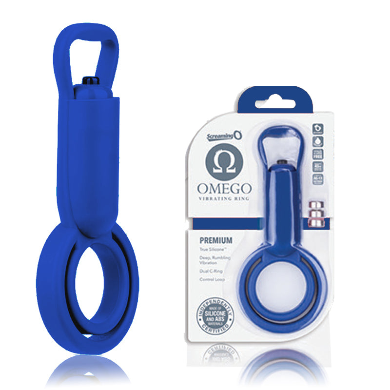 Screaming O OmegO Vibrating Ring Blue
