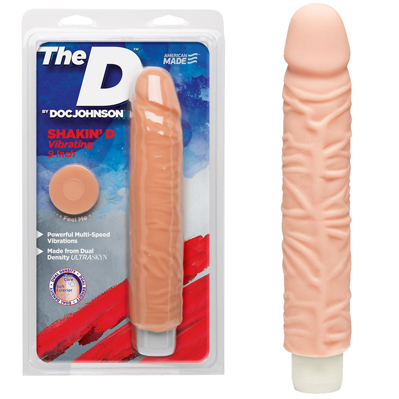 The D The Shakin D 9 Inch Vibrating Vanilla