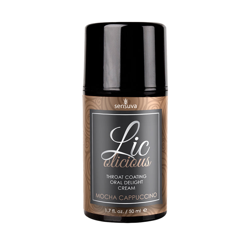 Sensuva Lic-o-licious Throat Coating Oral Delight Cream Mocha Cappuccino 1.7 oz.