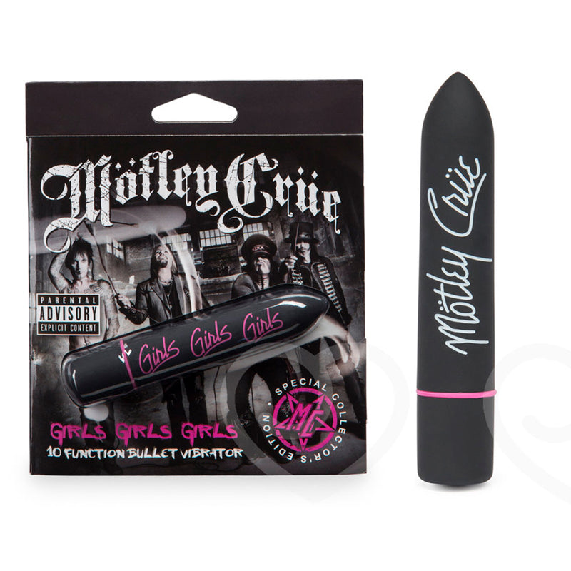 Motley Crue Girls Girls Girls 10 Function Bullet Vibrator Black