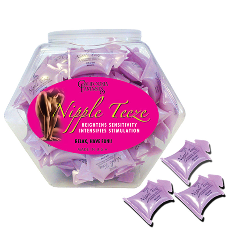 Nipple Teeze Intensifying Sensitivity Gel (Flavored and Scented) 10ml pillow (Fishbowl 72)