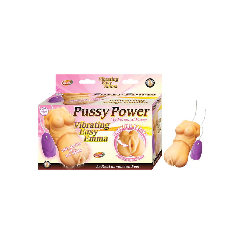 Pussy Power Vibrating Easy Emma 12 Function Bullet Waterproof Flesh