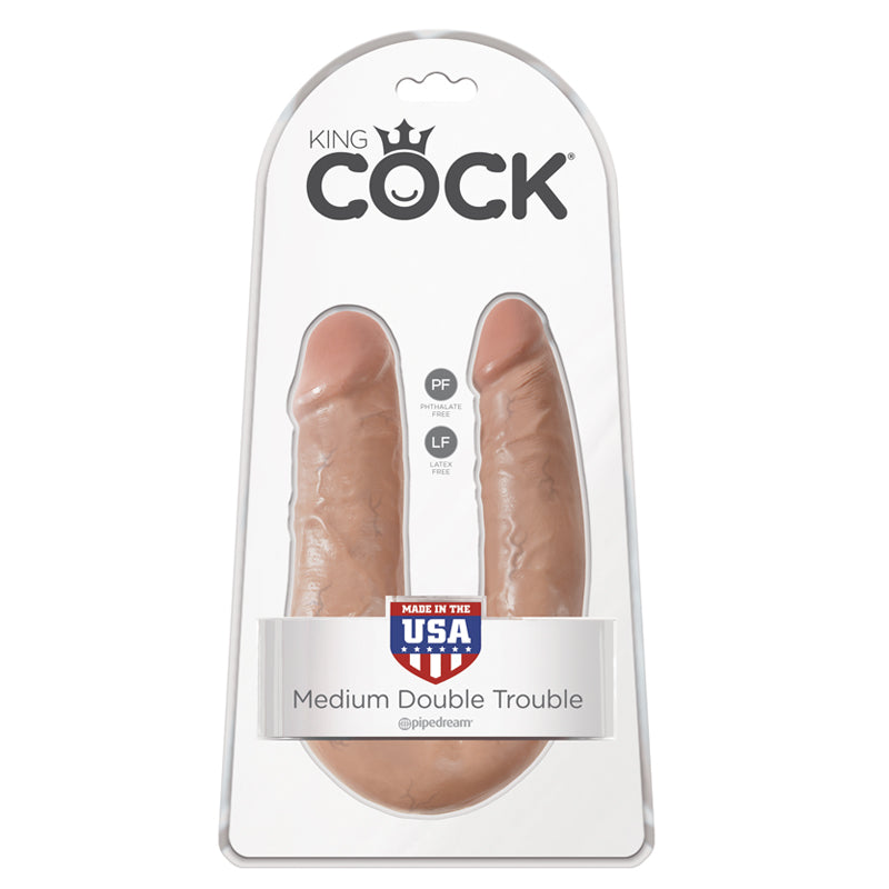 King Cock U-Shaped Medium Double Trouble - Tan