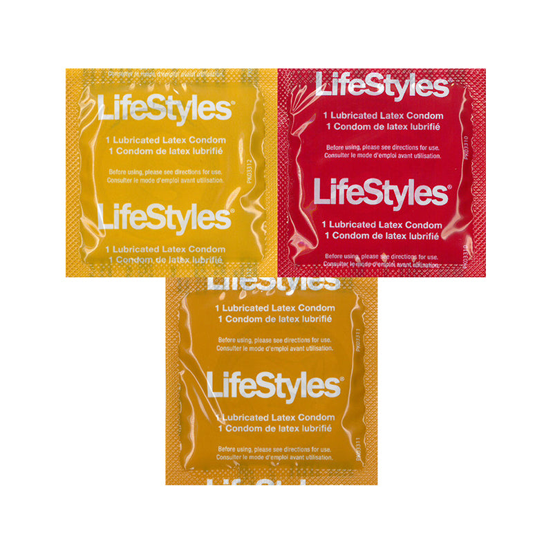 Lifestyles Assorted Colors Condoms (case of 1,000)