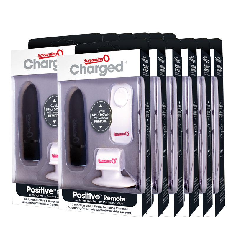 Screaming O Charged Positive Remote Control - Assorted (Box of 12)