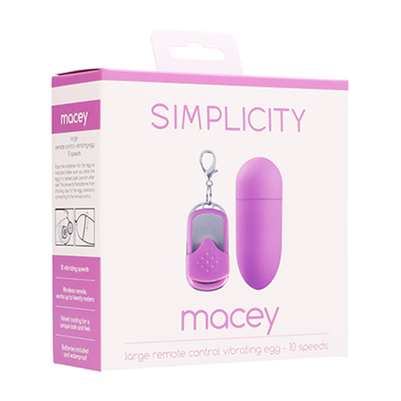 Simplicity MACEY remote control vibrating egg - Pink