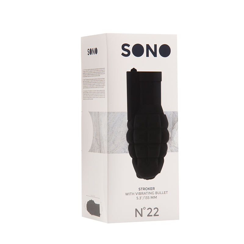 Sono No.22 - Stroker - with vibrating bullet - Black