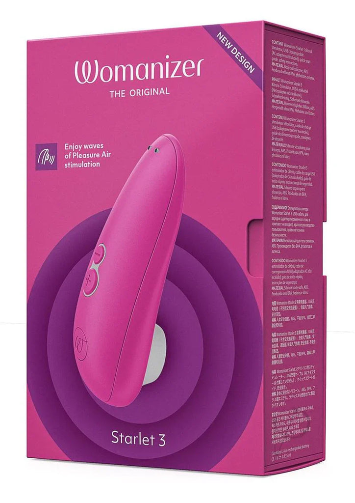 Womanizer Starlet 3 Rechargeable Silicone Compact Pleasure Air Clitoral Stimulator