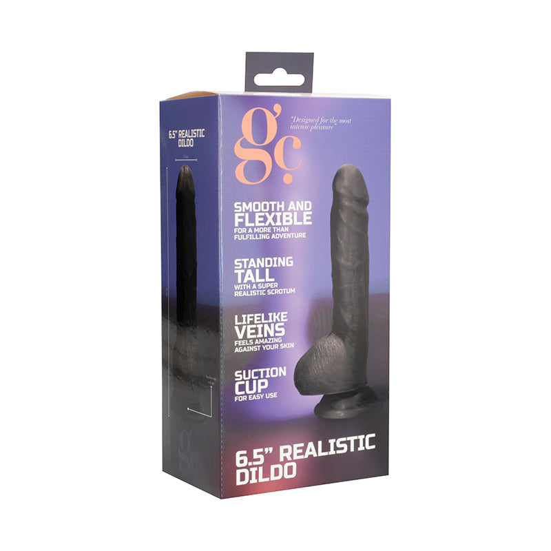 GC 6.5 Inch Realistic Dildo - Black