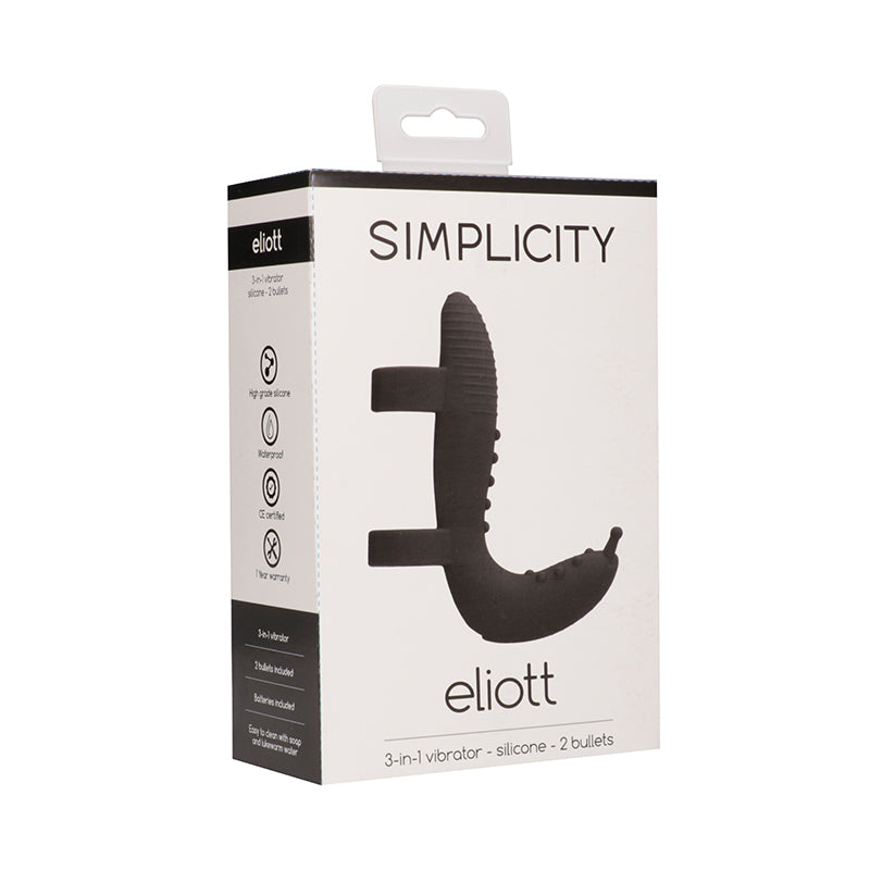 Simplicity Eliott - Vibrator Extension Set - 2 Bullets - Black