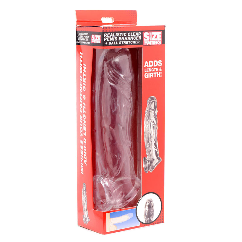 Size Matters Clear Penis Enhancer And Ball Stretcher