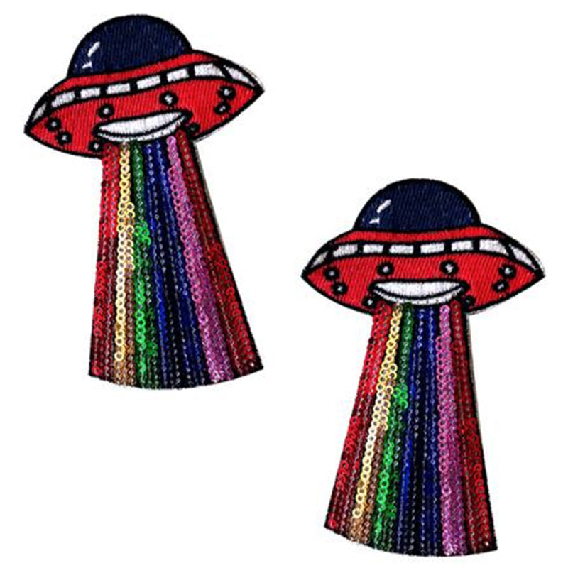 Neva Nude ET Phone Home Sequin UFO Nifty Nipztix 2 Wears