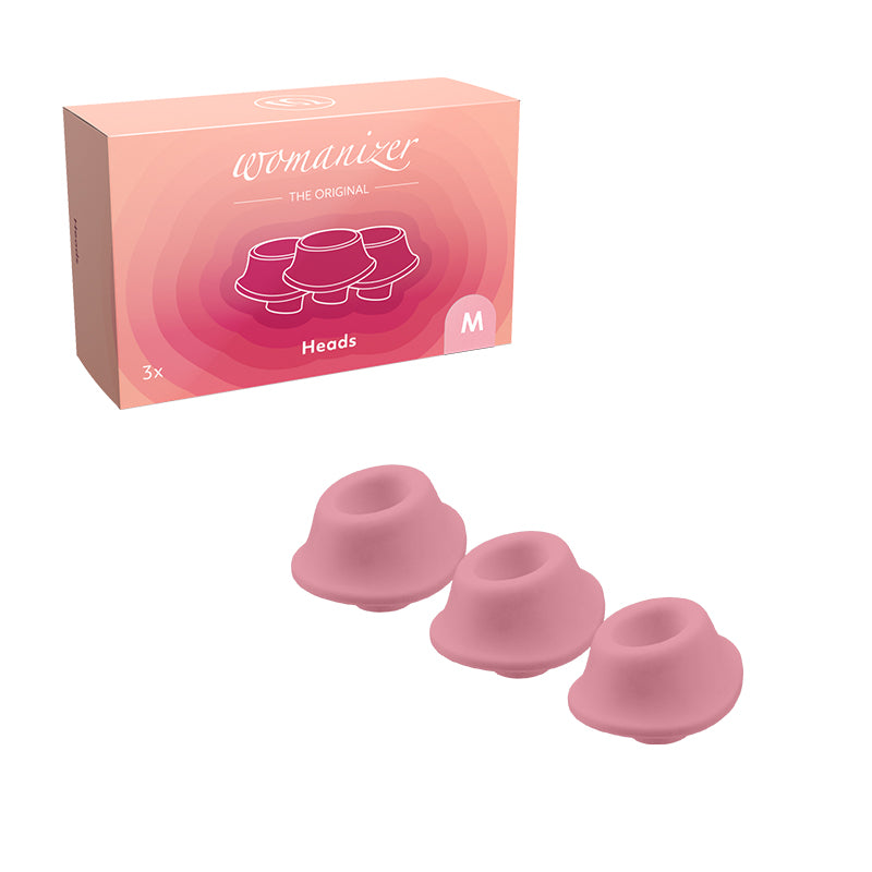 Womanizer 3-Pack Type A Replacement Stimulation Heads Rose M