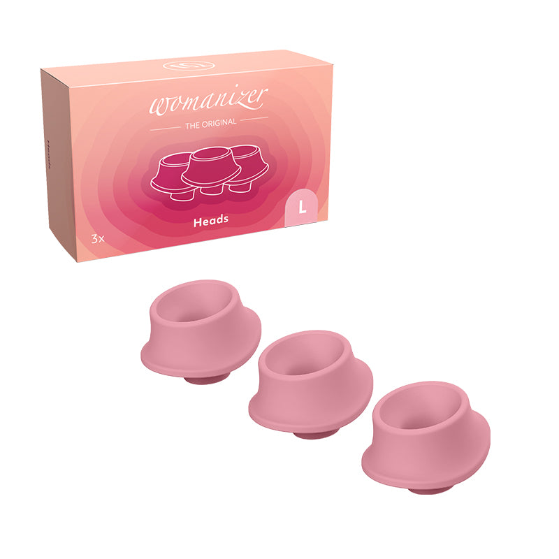 Womanizer 3-Pack Type A Replacement Stimulation Heads Rose L