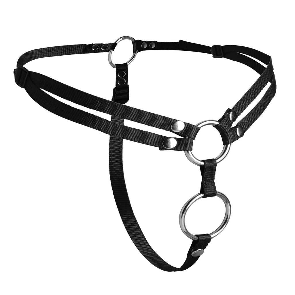 Strap U Unity Double Penetration Strap On Harness (Black)