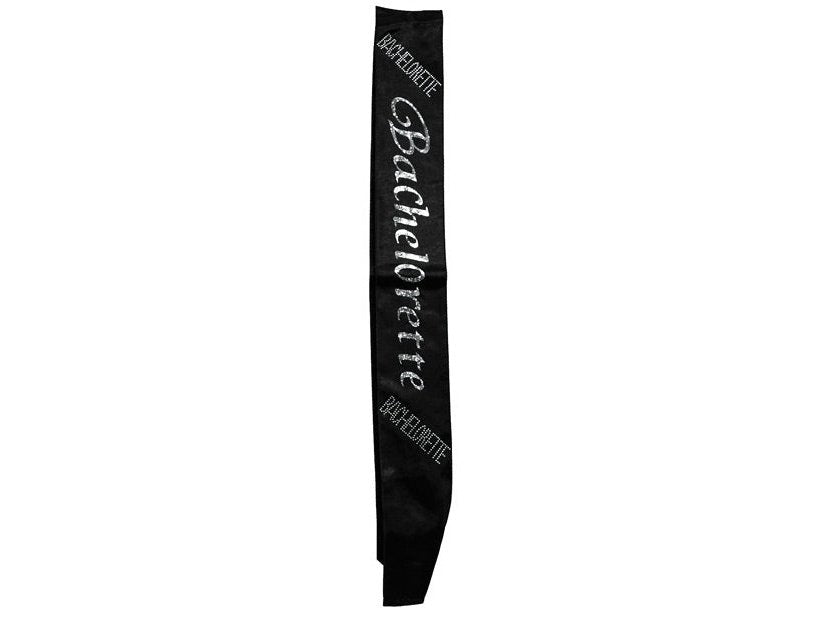 Bachelorette Non Flashing Sash - Black