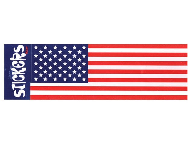 '++American Flag Bumper Sticker