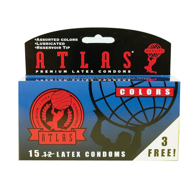 ++Atlas Asst. Colors Condom (15Pk)