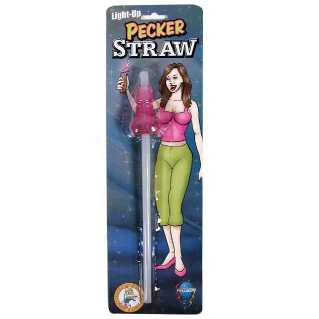 '++Bachelorette Light Up Pecker Straw